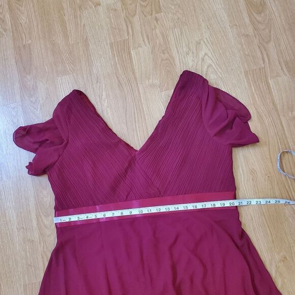 Beauty Emily Pleated Surplice Gown sz XXL - Picture 10 of 13